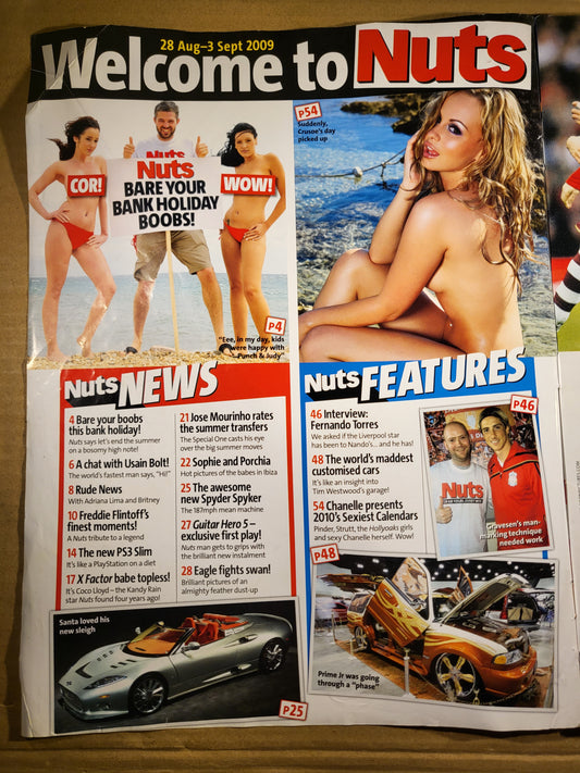 Nuts Magazine 28 August-3 September 2009 Chanelle Hayes Lucy Pinder SKU 1555