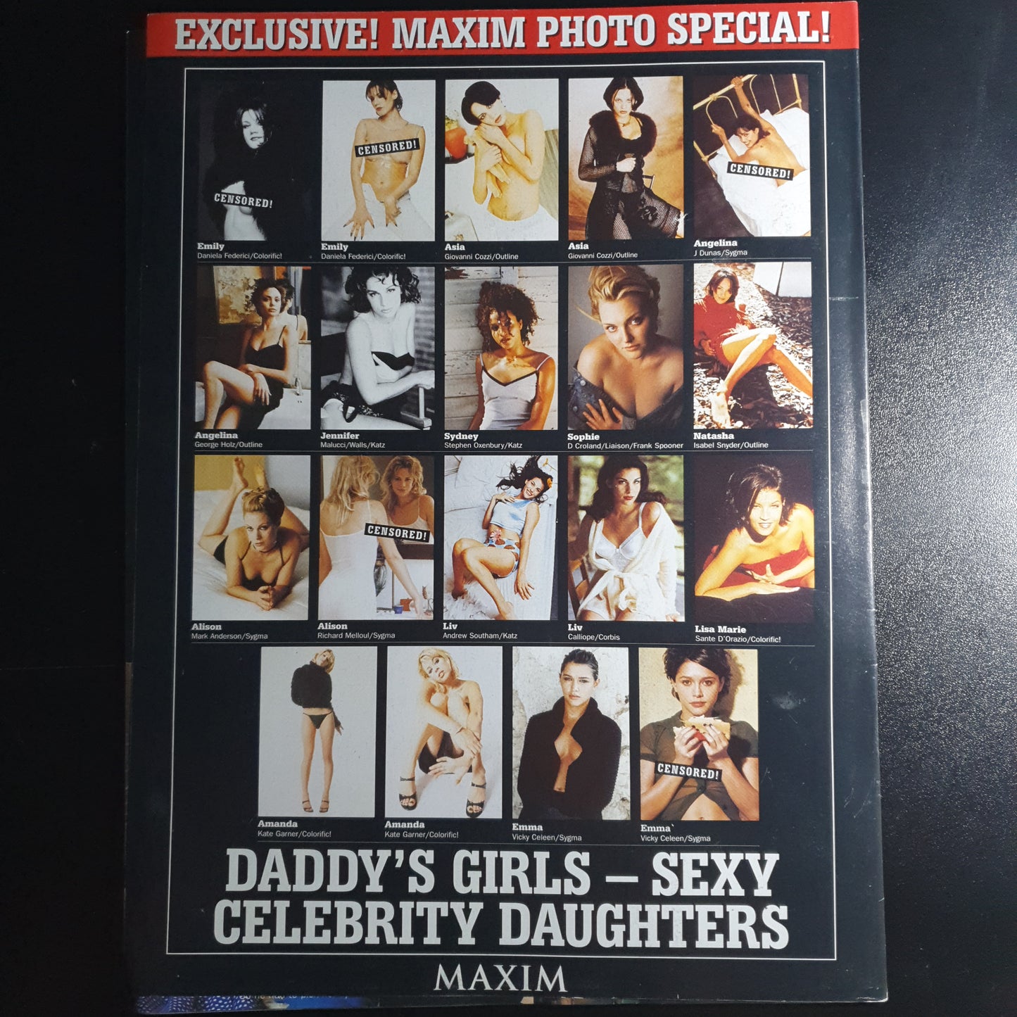 Maxim Magazine Supplement Daddy's Girls (0301) Angelina Jolie Liv Tyler Lisa Marie