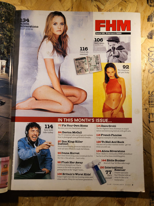 FHM Magazine February 2000 (926) Silverstone Ivana Horvet