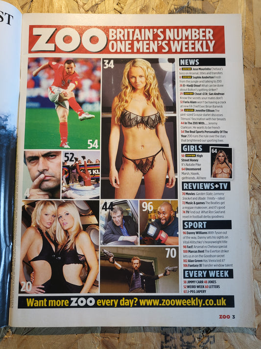 Zoo Magazine 10-16 December 2004 (1020) Sophie Anderton Jennifer Ellison