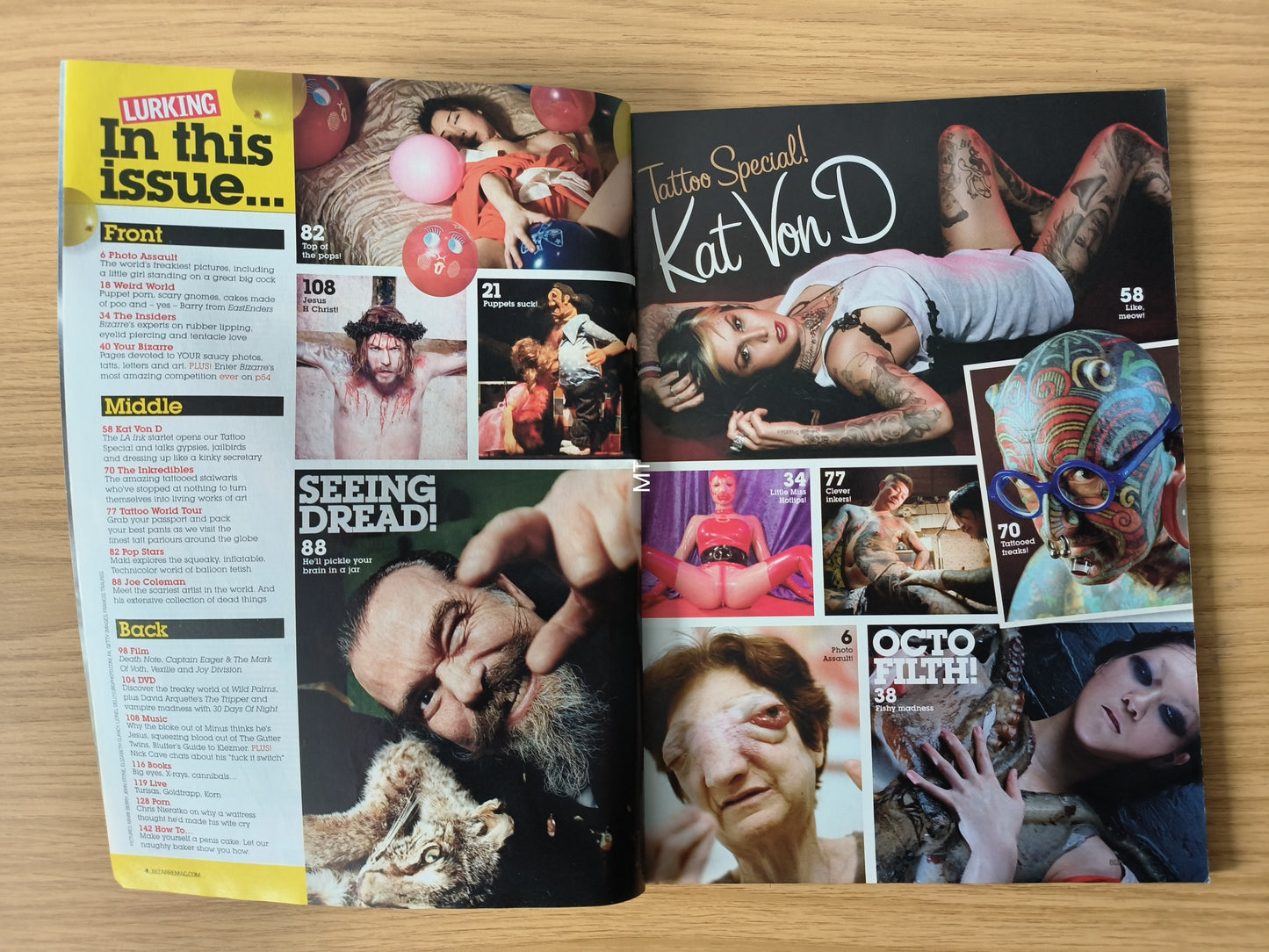 BIZARRE Magazine May 2008 (1077) Tattoo Special Kat Von D Squid Kid