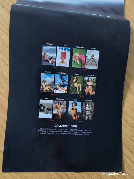 FRONT Magazine Calendar 2001 | Original 12-Month Glamour Calendar | Early 2000s FRONT Collectable