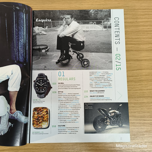 Esquire Magazine February 2015 James Dean Icons of Style