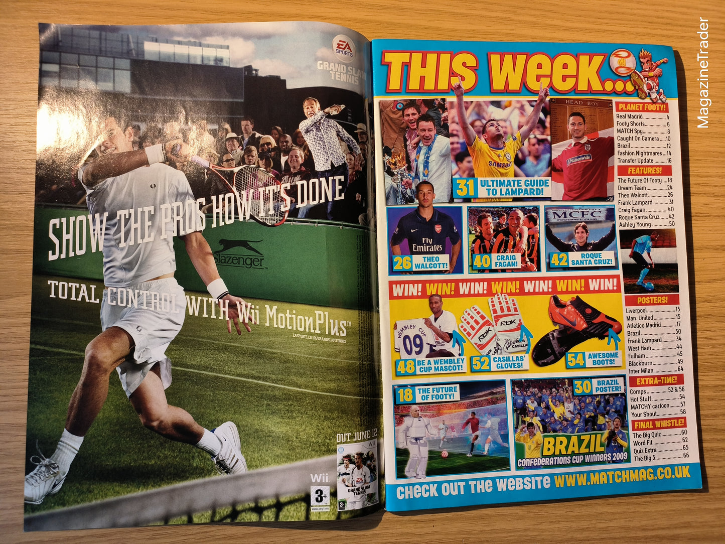 Match! Magazine 7–13 July 2009 Kaka Real Madrid Future Footy Aguero