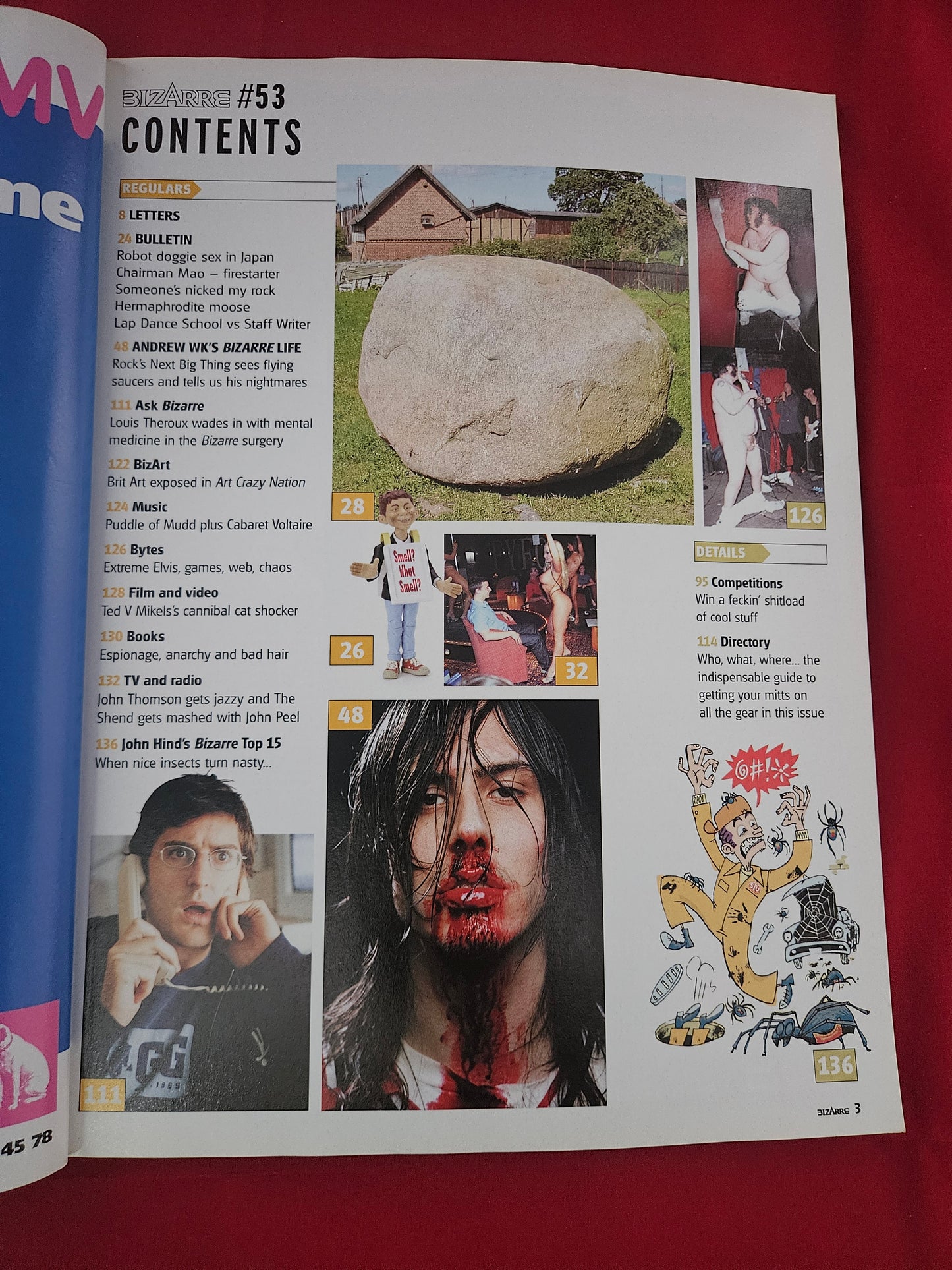 Bizarre Magazine December 2001 (1186) Issue 53 Chicks On Speed Andrew WK Louis Theroux