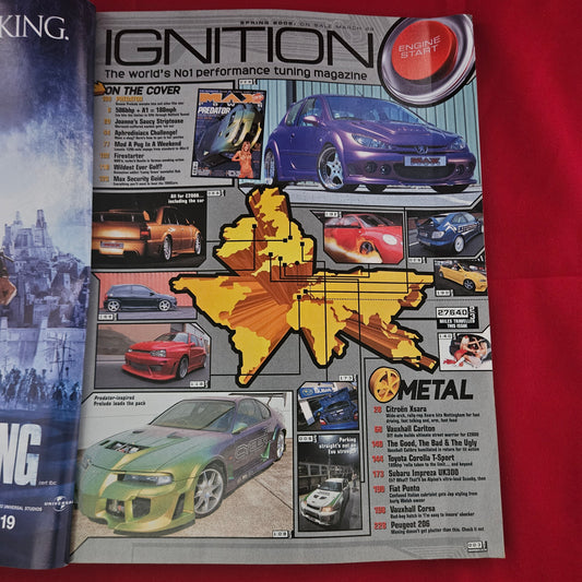 Max Power Magazine Spring 2002 (1189) Predator Honda Prelude Evo V VW Golf Jo