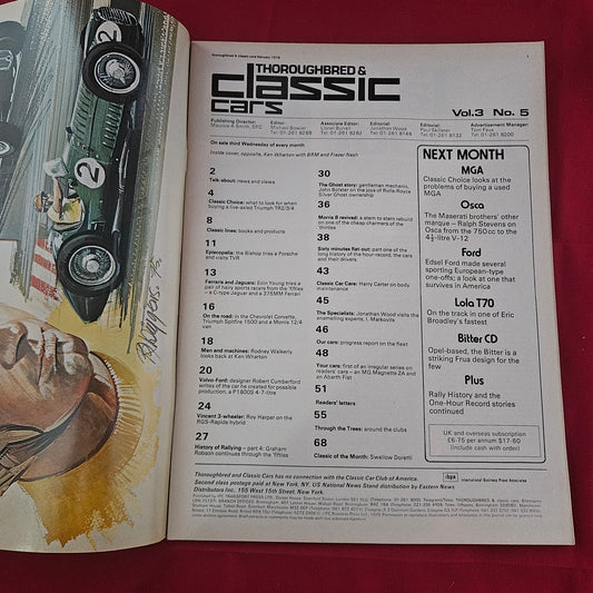 Thoroughbred & Classic Cars February 1976 (1191) Rolls-Royce Silver Ghost Triumph TR2