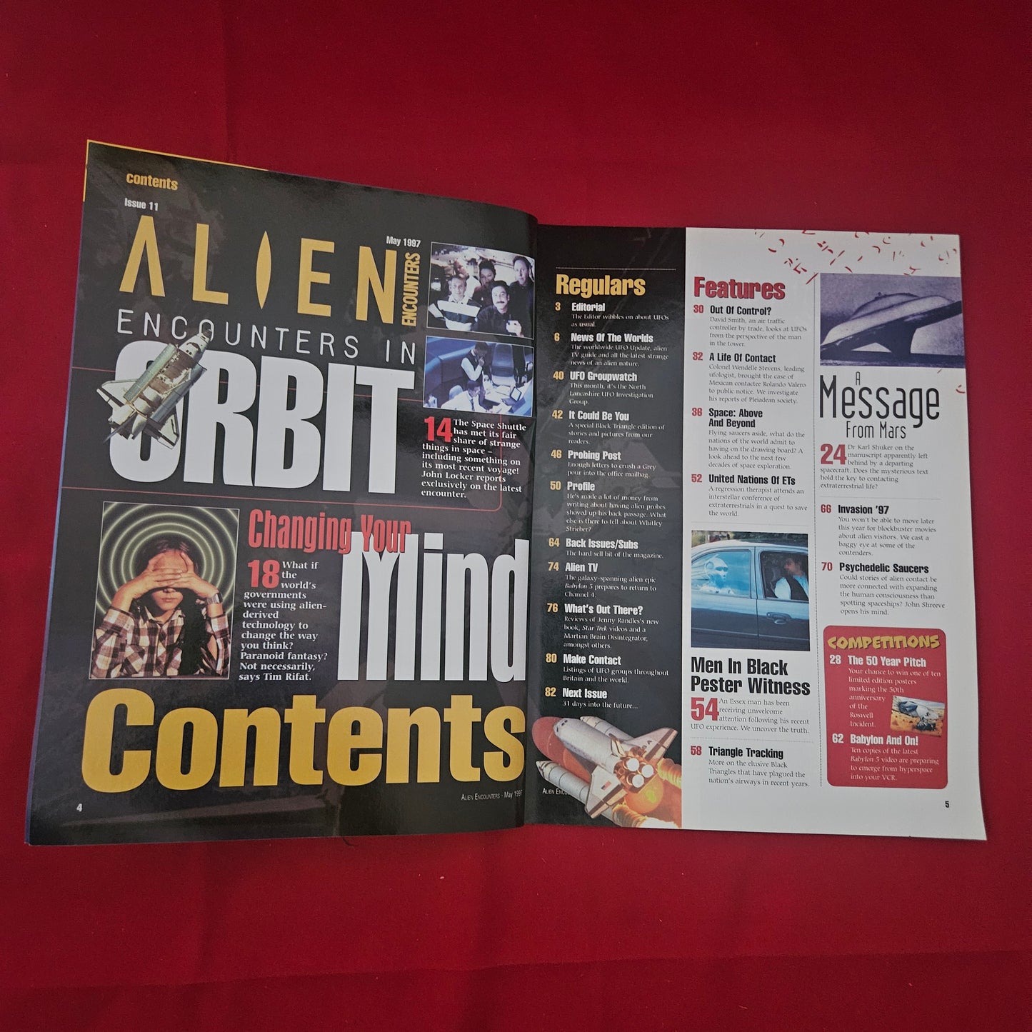 Alien Encounters Magazine Issue 11 May 1997 (1222) Space Shuttle UFO Men In Black