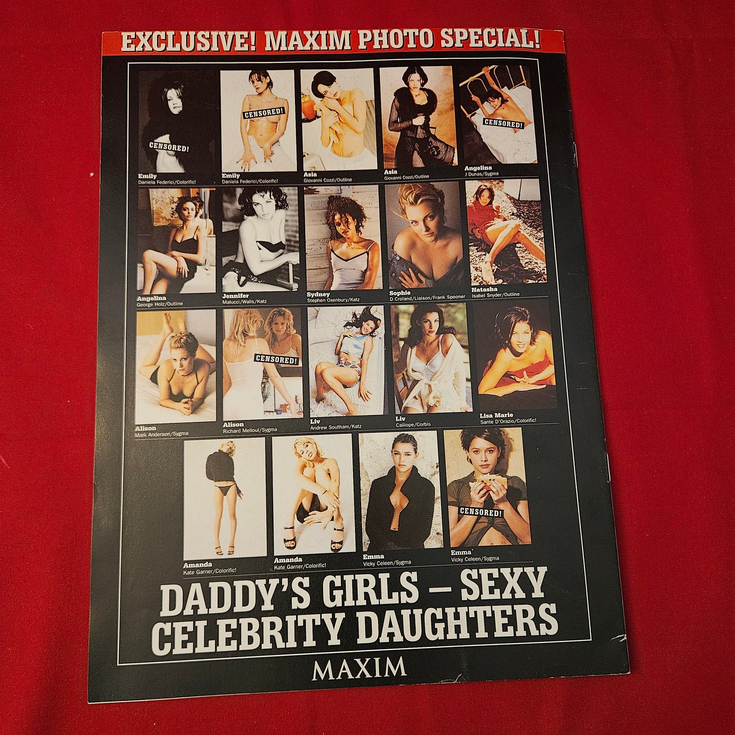 Maxim Magazine (1228) Daddy's Girls Supplement Sexy Celebrity Daughters Photo Special