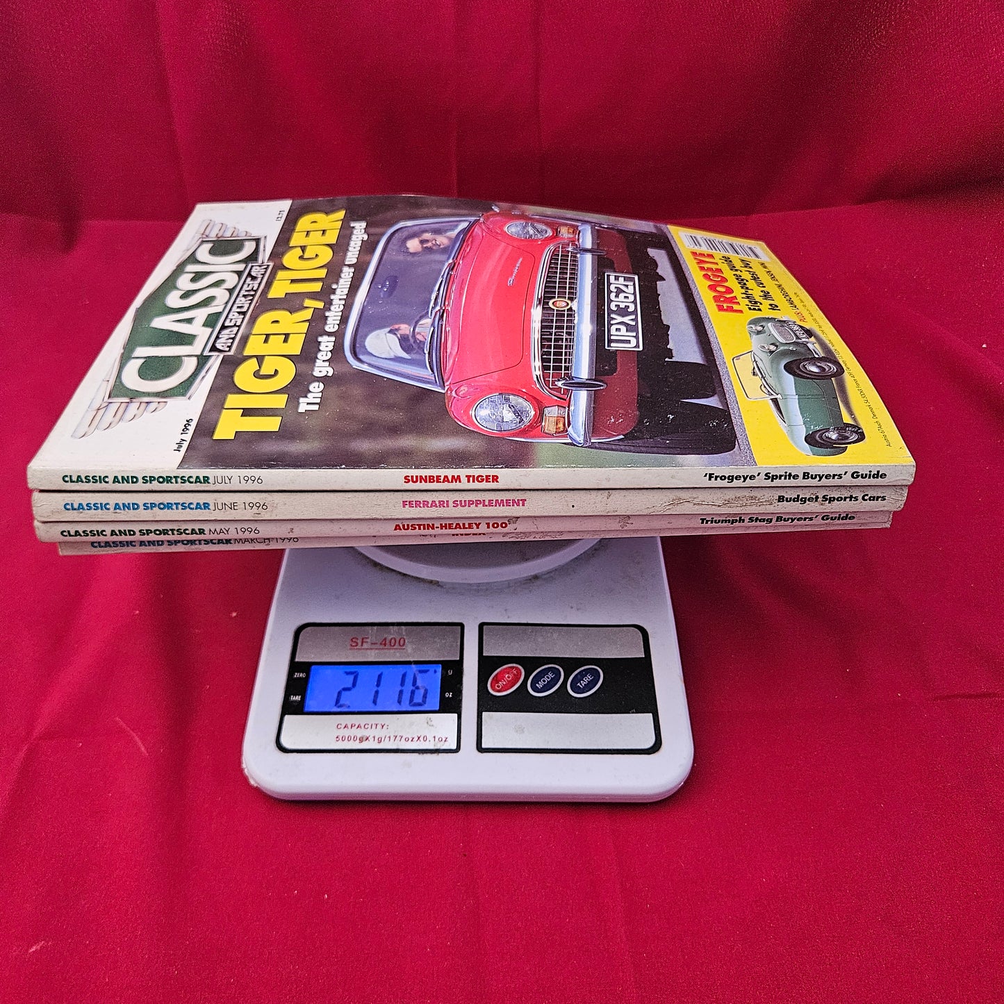 BUNDLE 4x CLASSIC AND SPORTSCAR Magazines 1996 Job Lot - Ferrari Special (BJL0115)