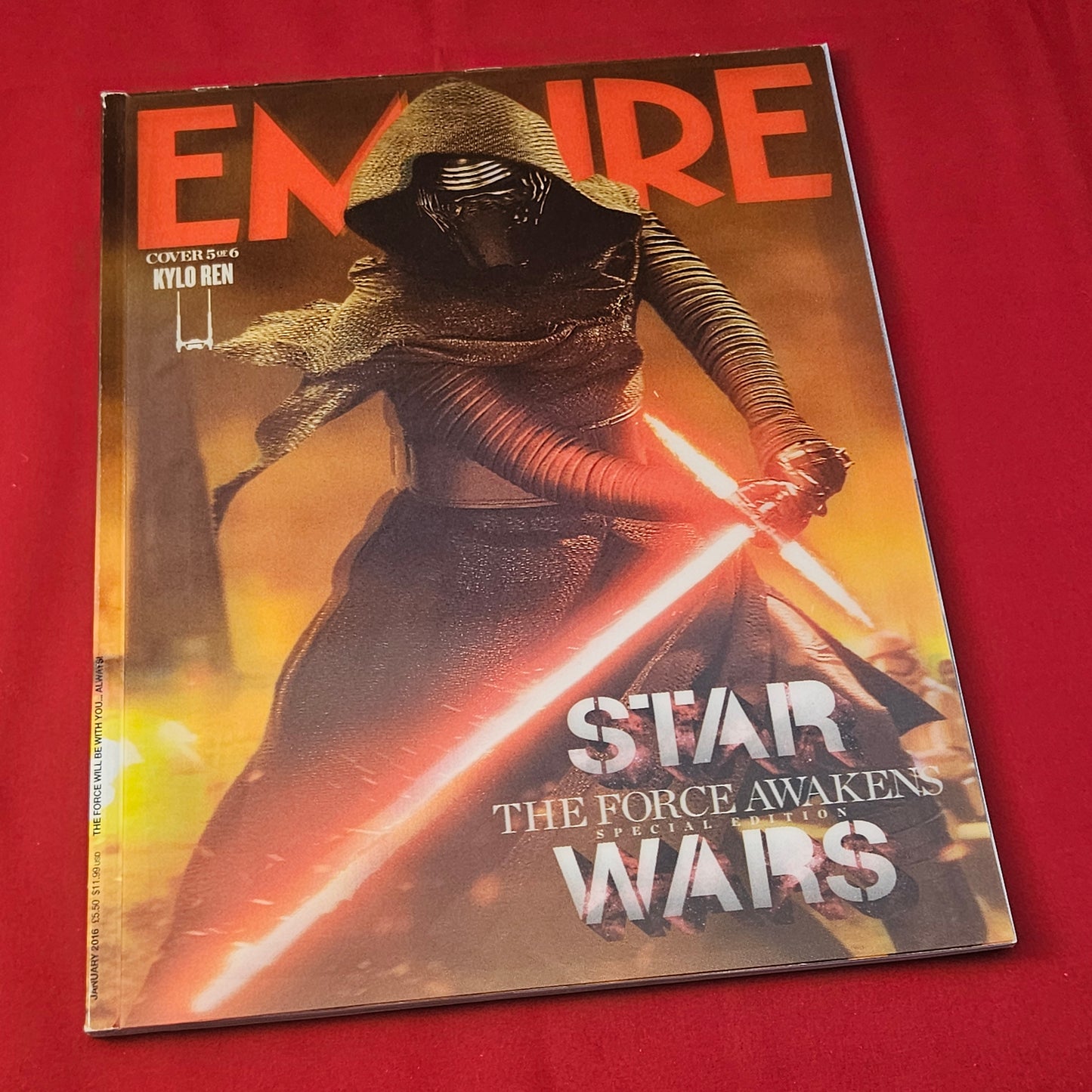 Empire Magazine January 2016 (1183) Star Wars Force Awakens Kylo Ren Cover 5/6