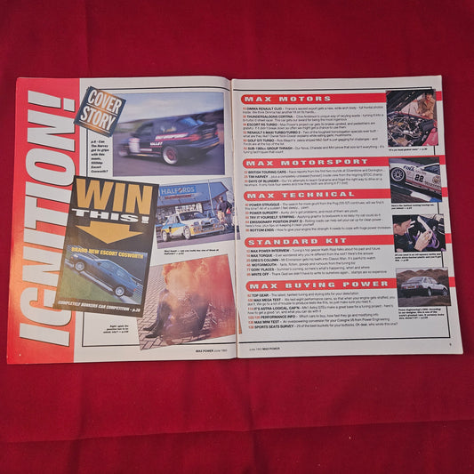 Max Power Magazine June 1993 (1247) 550bhp Escort Cosworth Tim Harvey