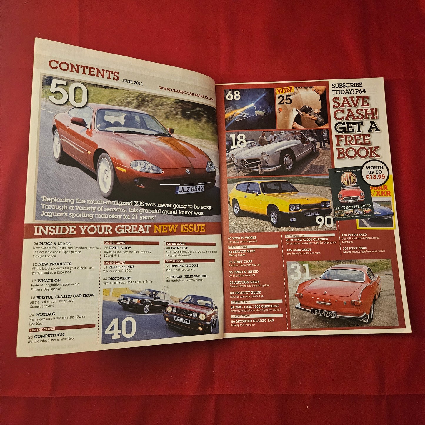 Classic Car Mart Magazine June 2011 (1257) XR vs GTi Escort Golf Jaguar XK8 Rover