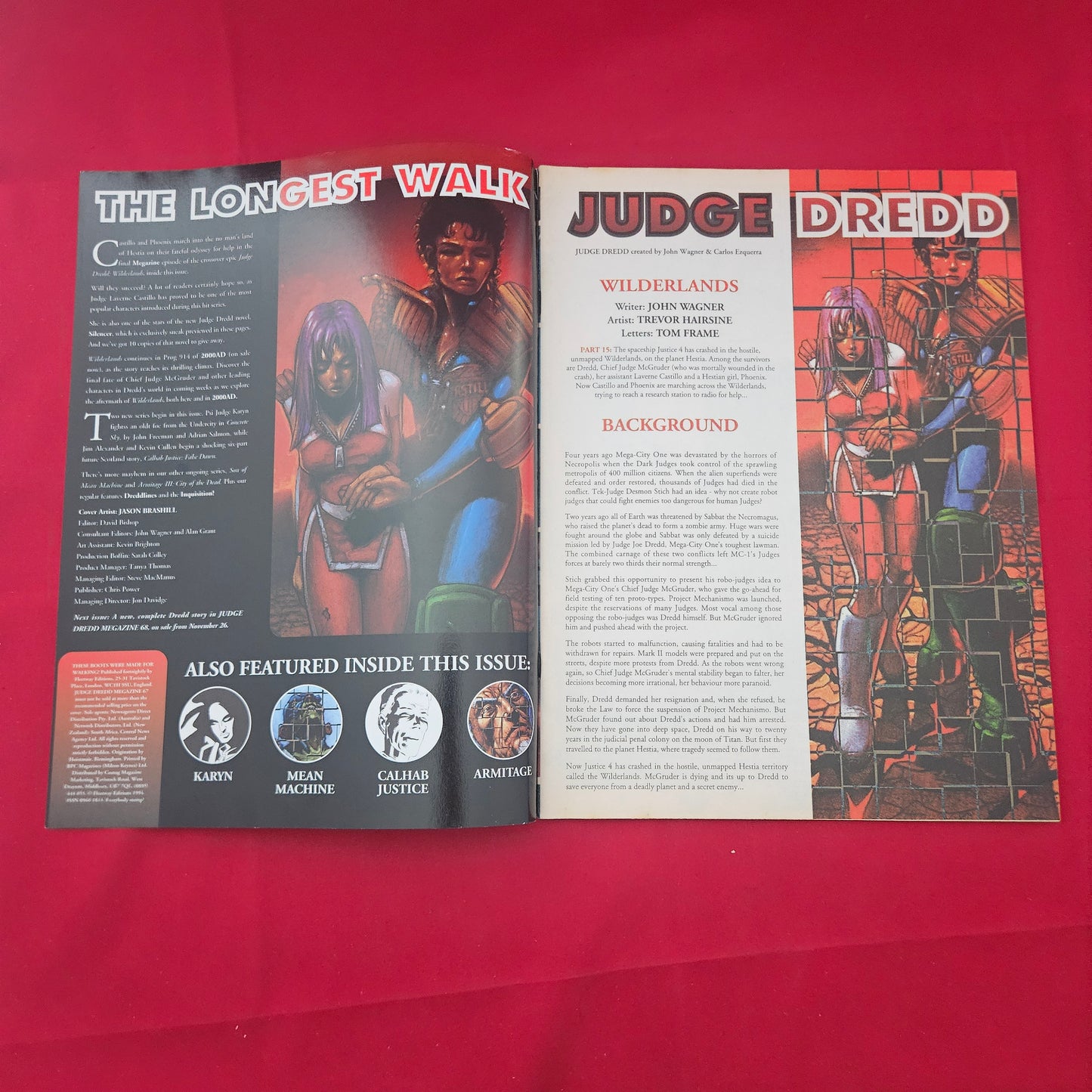 Judge Dredd Megazine 67 November 25 1994 Death March Wilderlands (1266)