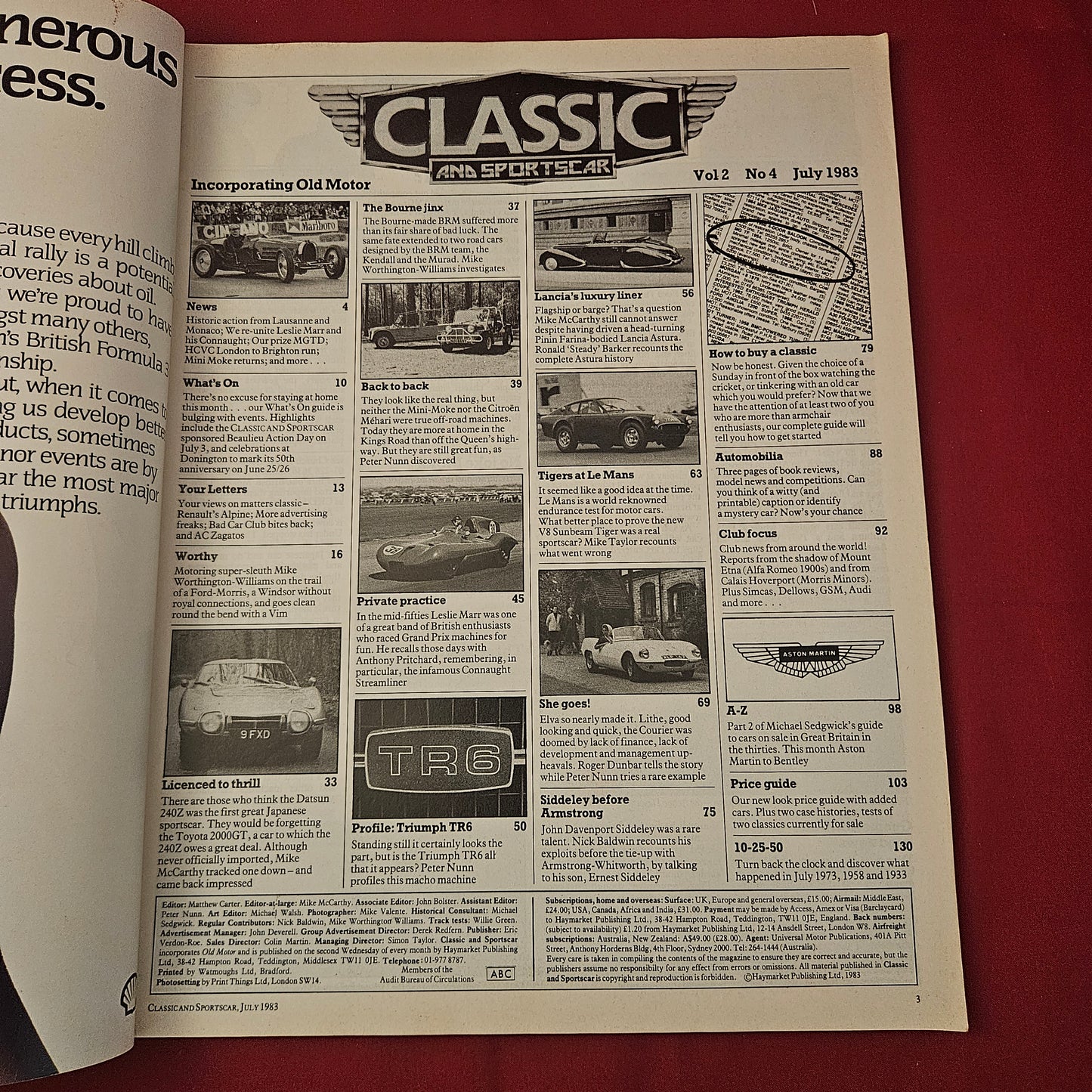 Classic & Sports Car Magazine April 1992 (1273) 10th Anniversary Audi Volvo Ford