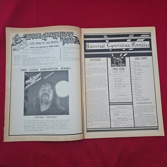 Dark Star Magazine February 1977 (1277) Vol 2 No 1 Poco Texas Rock Grateful Dead