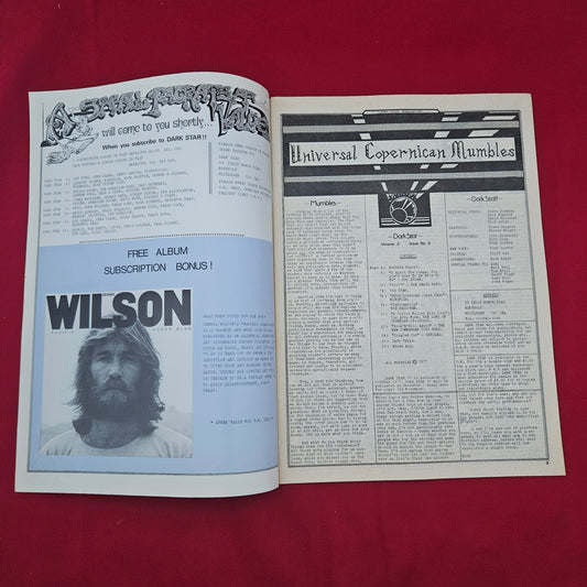 Dark Star Magazine October 1977 (1277) Vol 2 No 5 Bob Dylan Beach Boys Big Star