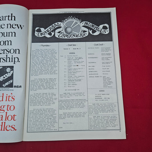 Dark Star Magazine April 1978 (1277) Vol 3 No 2 Emmylou Harris Spirit Betts