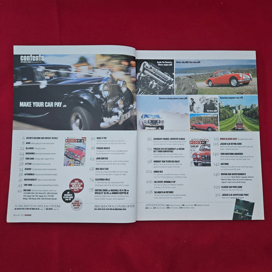 Classic Cars Magazine October 2002 (1285) Jaguar XJ6 John Surtees Pink Ferrari