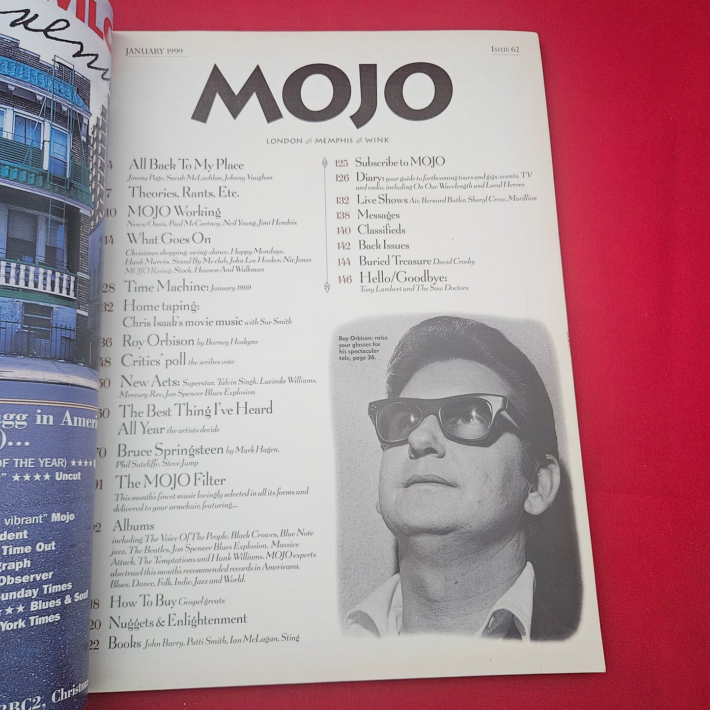 Mojo Magazine January 1999 (1287) Issue 62 Bruce Springsteen Roy Orbison Beatles