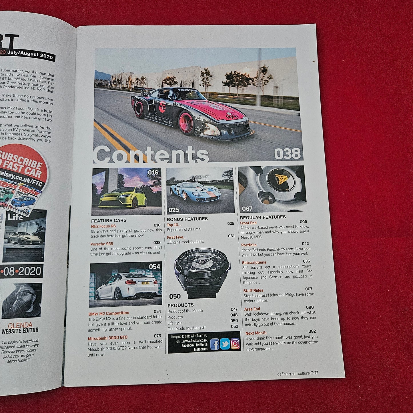 Fast Car Magazine July/August 2020 #423 (1294) Mk2 Focus RS Porsche 935
