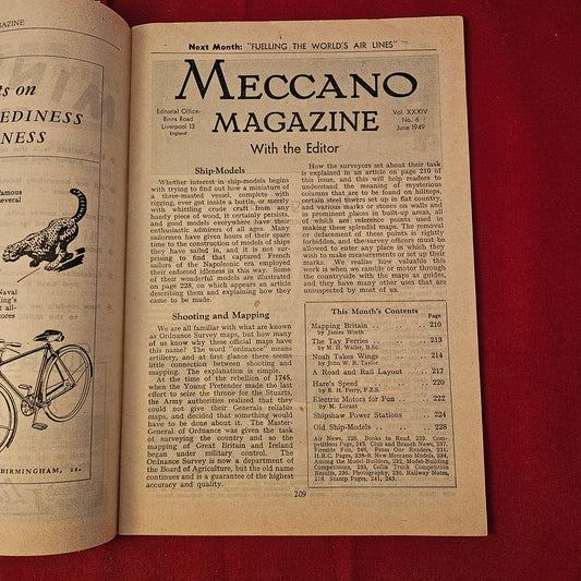 Vintage MECCANO Magazine June 1949 (004) Vol 34 No 6 Hornby Dublo Trains