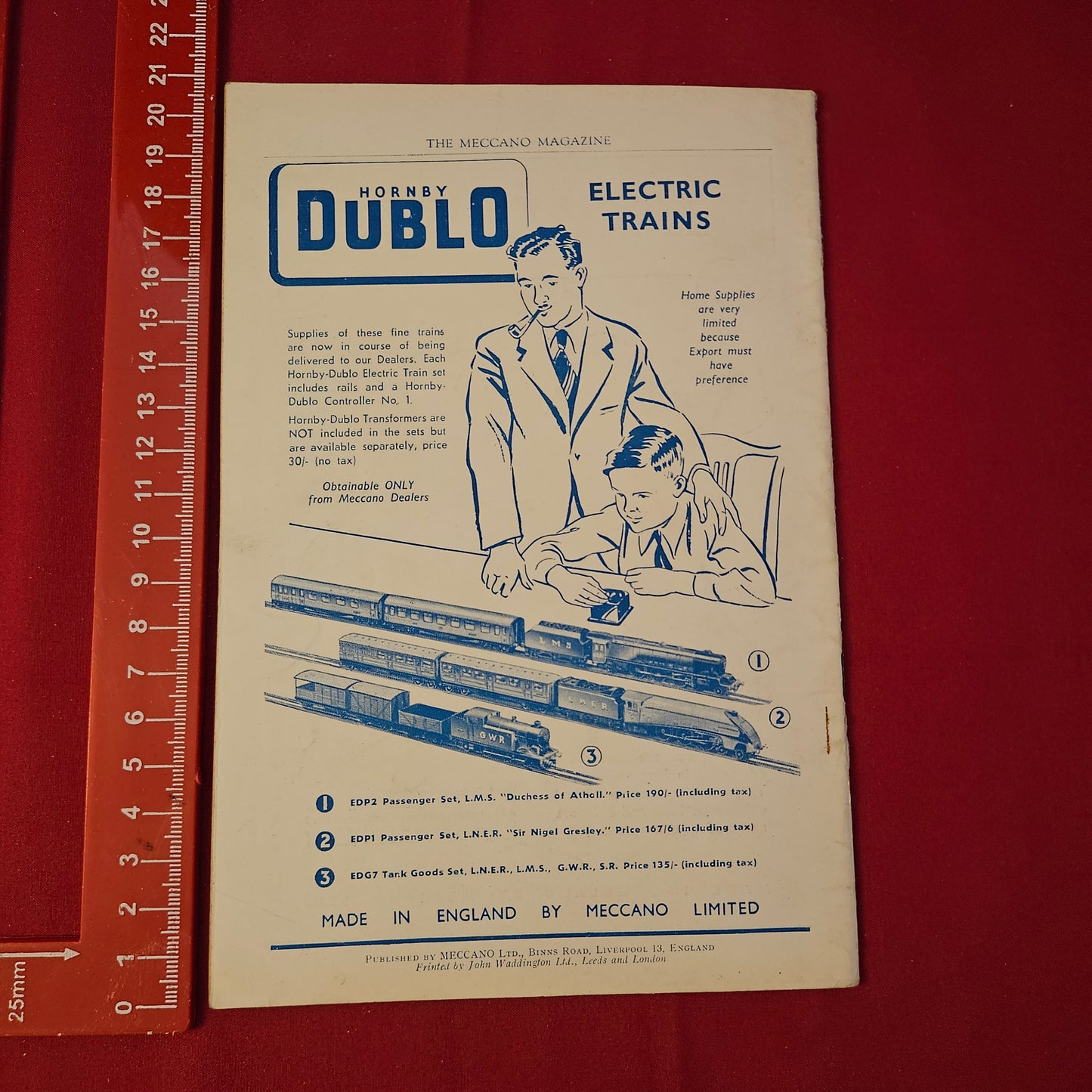 Vintage MECCANO Magazine February 1949 (004) Vol 34 No 2 Hornby Dublo Trains