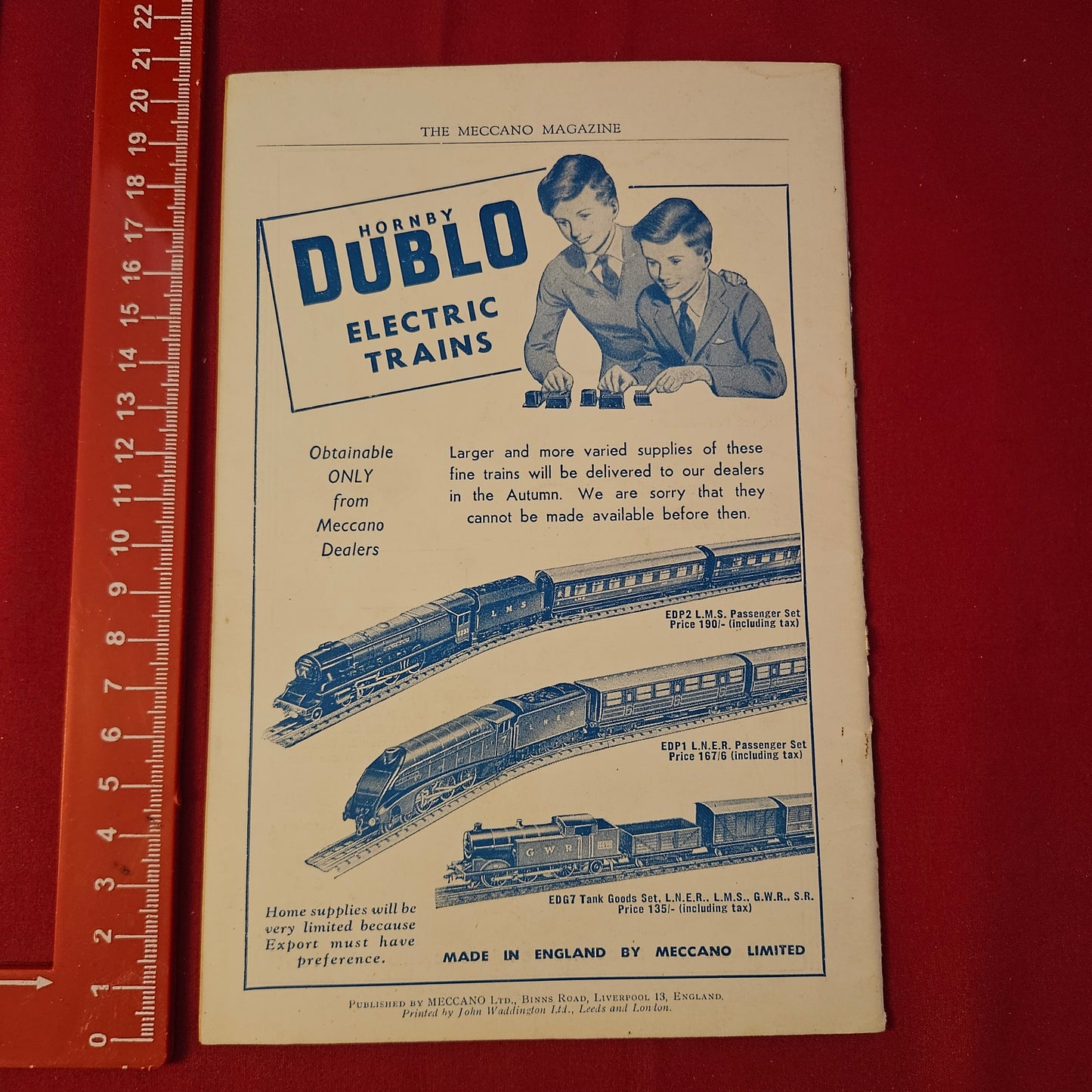 Vintage MECCANO Magazine September 1948 (004) Vol 33 No 9 Hornby Dublo LNER Steam