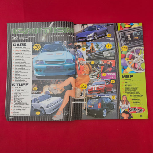MAX POWER Magazine October 1999 (1304) Sax Maniac Citroen Saxo Nissan Skyline R34