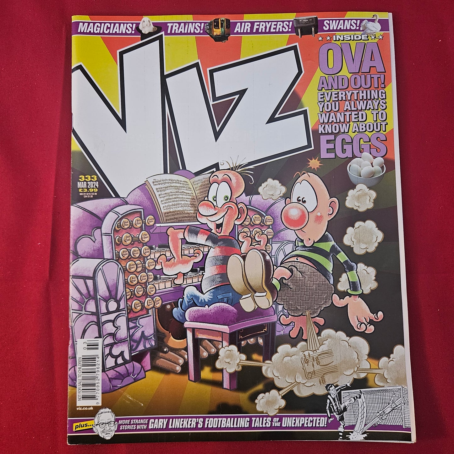 Viz Comic Magazine Issue 333 Mar 2024 (1314) Johnny Fartpants Gary Lineker Eggs
