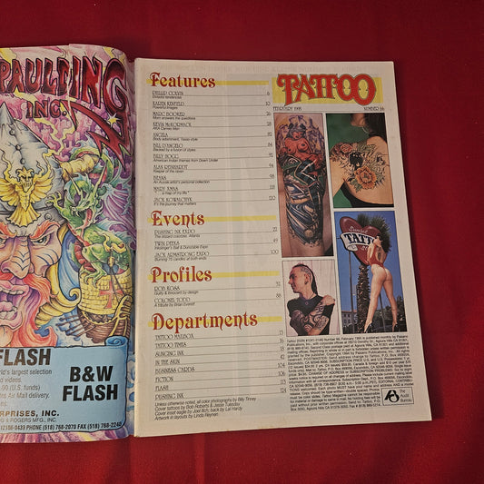 Tattoo Magazine February 1995 Issue 66 (1317) Rob Koss Colonel Todd Inkslinger's