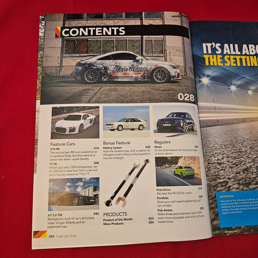 Fast Car Magazine Audi Issue 1 2020 (1323) Bagged R8 V10 1200BHP TT RS