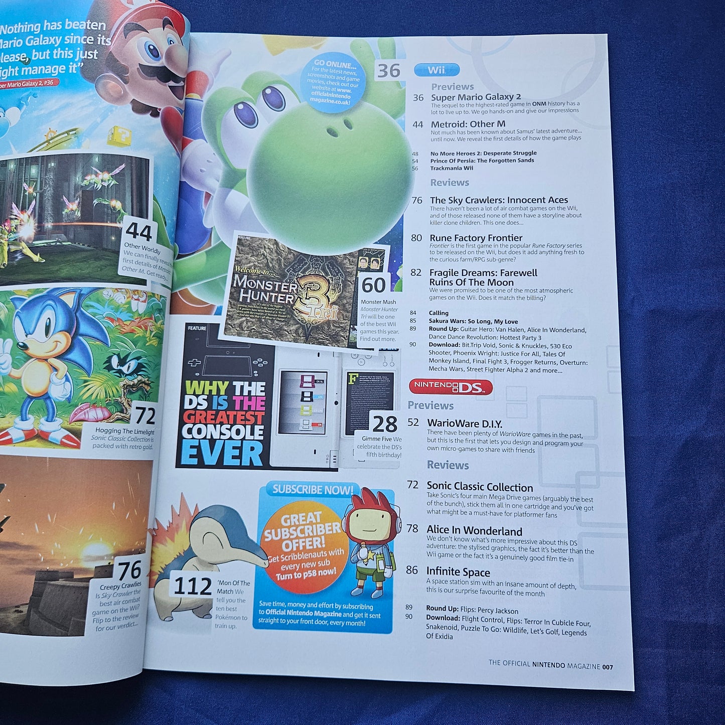 Official Nintendo Magazine Issue 54 April 2010 (1326) Super Mario Galaxy 2 Wii DS