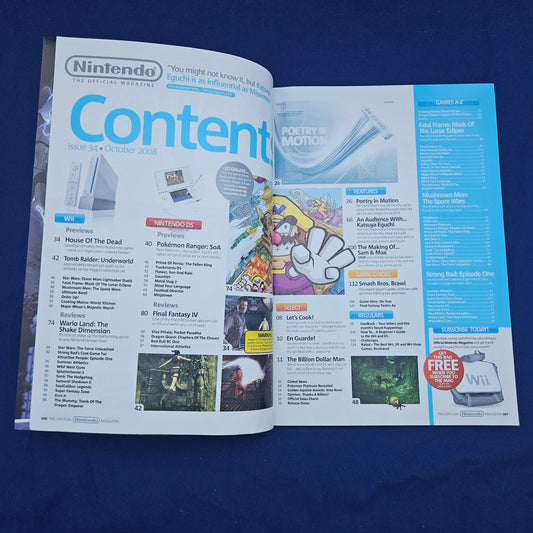Official Nintendo Magazine Issue 34 October 2008 (1326) Wario Land Final Fantasy IV