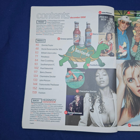 Loaded Magazine December 1998 (1327) Davinia Taylor Charmaine Sinclair Famke Janssen