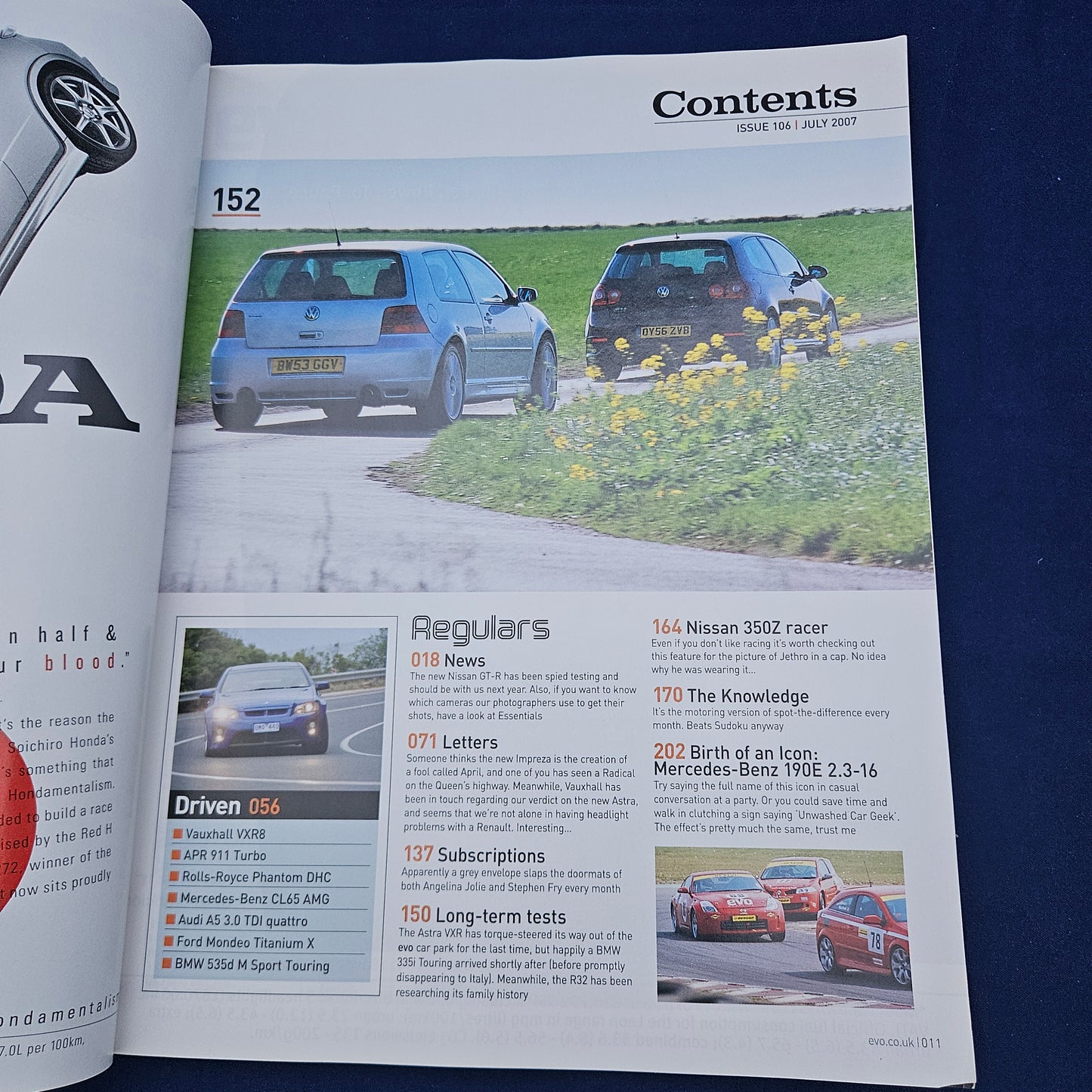 evo Magazine Issue 106 July 2007 (1332) Audi R8 Porsche 911 Aston Martin V8