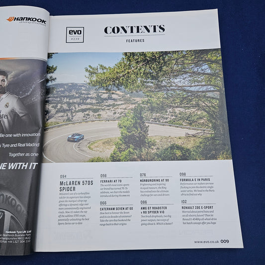evo Magazine October 2017 (1332) Ferrari 70 Caterham 60 McLaren 570S AMG GT