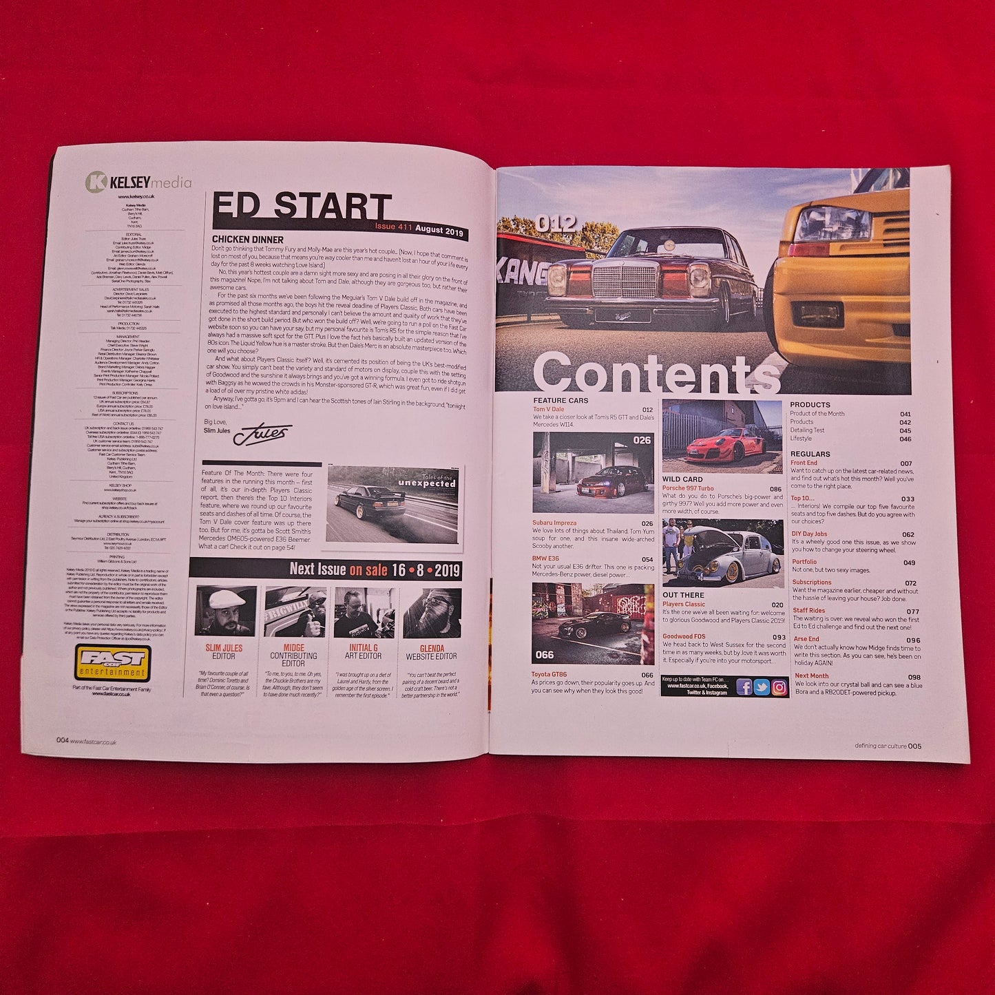 Fast Car Magazine August 2019 (1337) Meguiar's Build-Off Renault R5 GTT Mercedes
