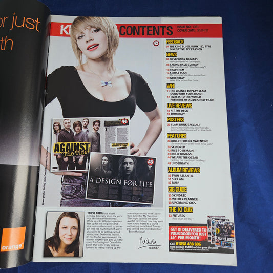 Kerrang Magazine April 30 2011 #1361 (1341) Bullet For My Valentine Green Day