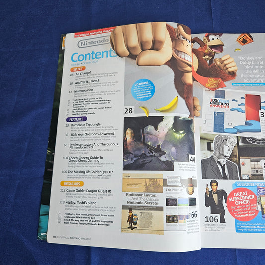 Official Nintendo Magazine Issue 60 October 2010 Donkey Kong Country 3DS GoldenEye