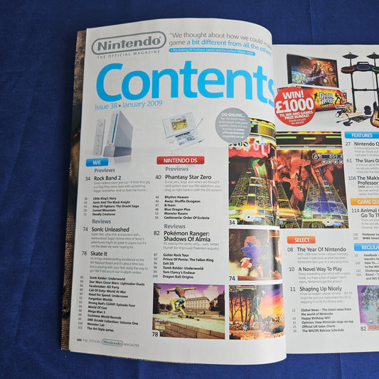 Official Nintendo Magazine Issue 38 January 2009 (1343) Sonic Unleashed Pokemon DSi