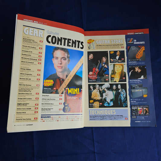 Guitarist Magazine January 1999 #177 (1347) Jonny Lang Black Crowes Vega