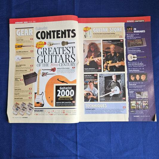 Guitarist Magazine January 2000 #190 (1347) Yngwie Malmsteen Counting Crows Vox