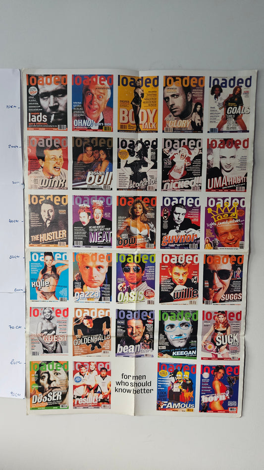 Loaded Magazine Vintage Poster (0011) Classic Covers Collage 90s Y2K Pull-Out
