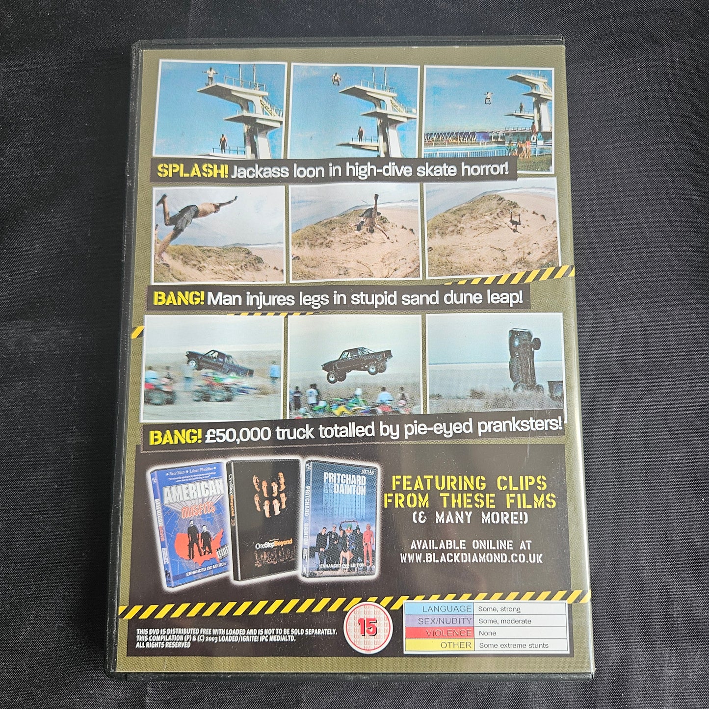 Too Extreme For TV! DVD – Rare Loaded Magazine 2003 Promo (Box 0002) Jackass Dirty Sanchez