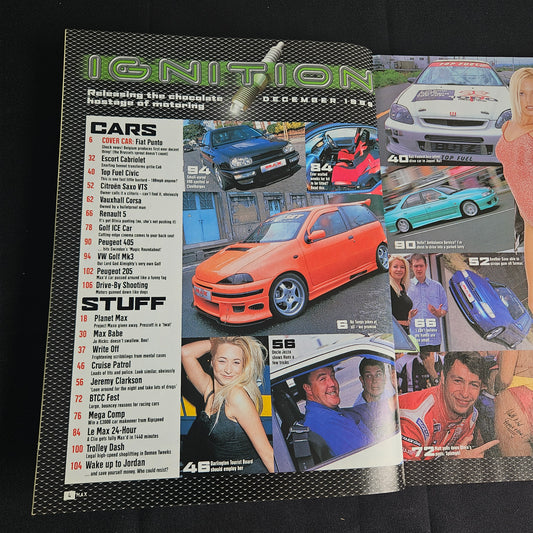 Max Power Magazine December 1999 (1356) Jo Hicks Top Fuel Civic Fiat Punto JDM