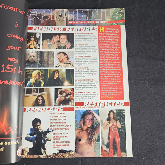 DVD World Magazine Issue 20 (2004) Cathy Barry Monika Sweetheart Russ Meyer