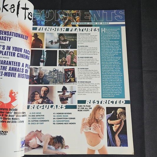 DVD World Magazine Issue 23 (1359) Jesse Jane Milla Jovovich Julie Strain