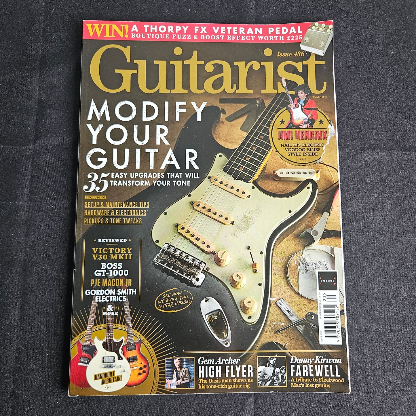 Guitarist Magazine Summer 2018 #436 (1360) Jimi Hendrix Oasis Fleetwood Mac