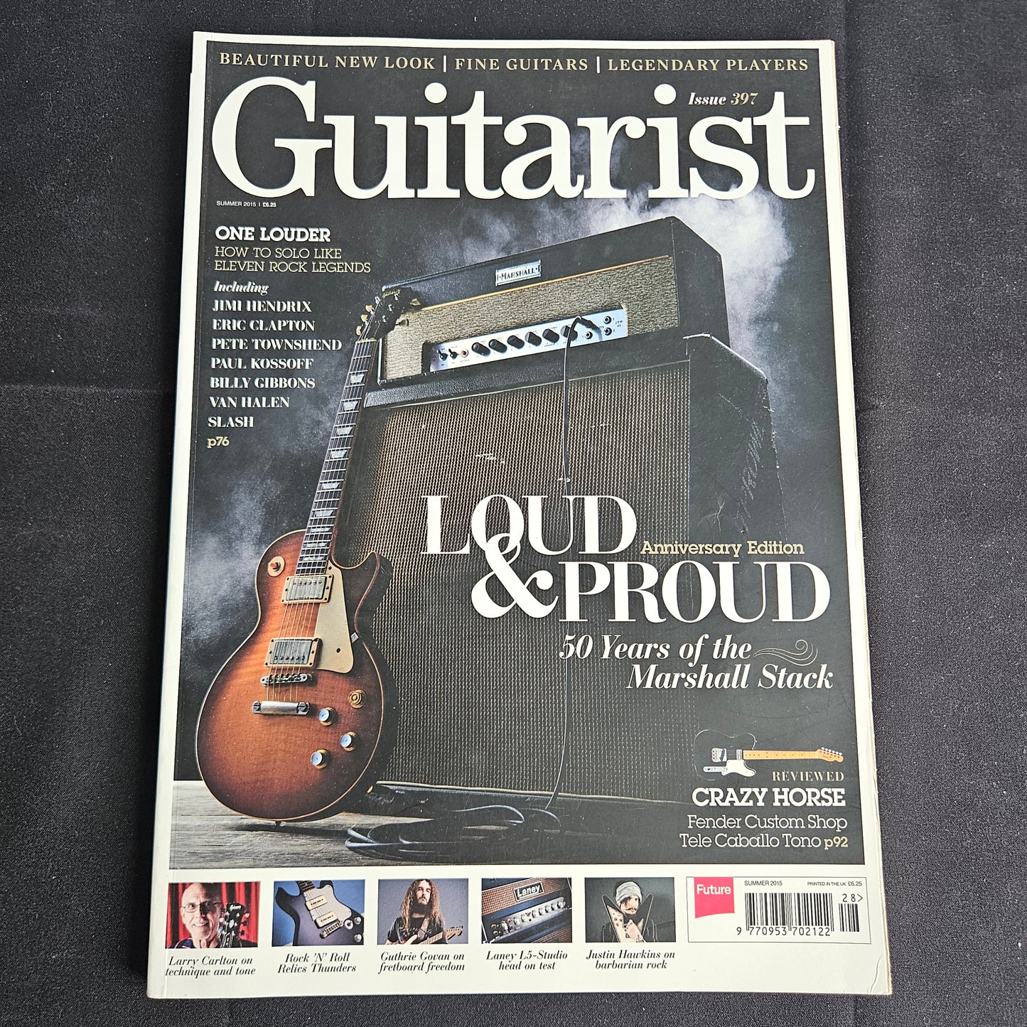Guitarist Magazine Summer 2015 #397 (1360) Marshall 50 Years Hendrix Slash